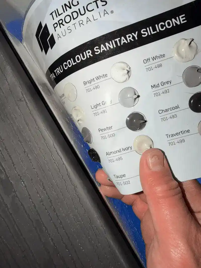 colour selection for shower sealing Melbourne